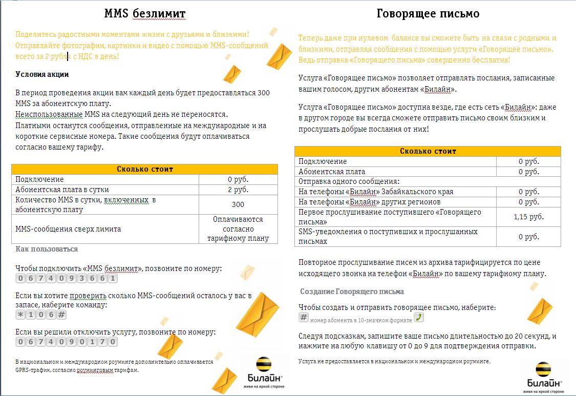 MMS - Папка Билайн - Инструкции - Beeline в помощь дилерам